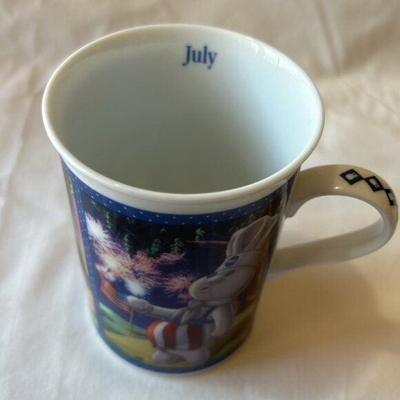 Pillsbury Doughboy Fine Porcelain Collector Mug July Independence Day - Picture 4 of 6